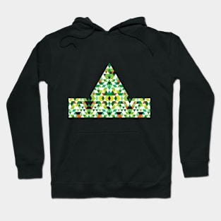 Abstract Geometric Christmas Tree Hoodie